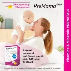 Premama Duo, 30 comprimate + 30 capsule moi, Alkaloid 