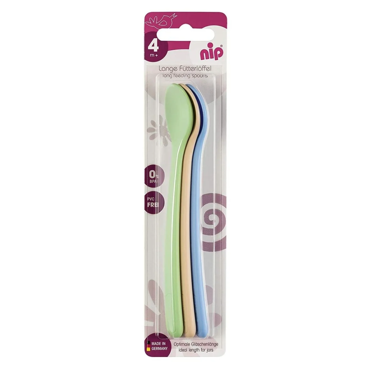 Set 3 lingurite pentru bebelusi 4 luni+, Nip