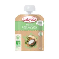 Piure de kiwi, banane si cocos Bio, 85g, BabyBio