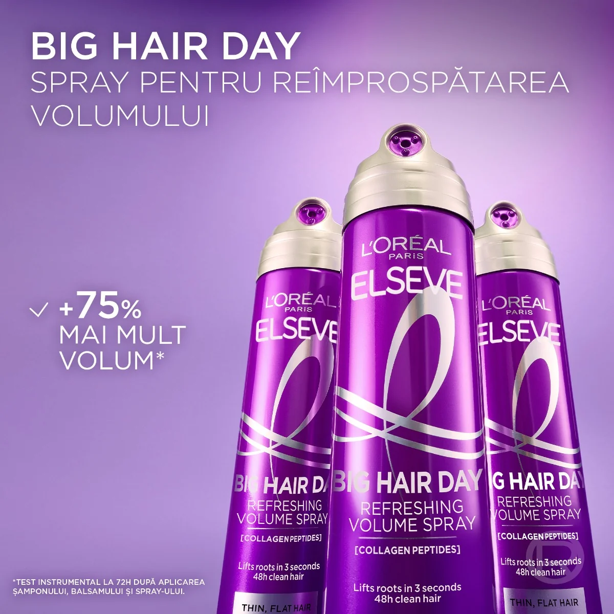 Spray pentru reimprospatarea volumului parului Collagen Lifter, 200ml, Elseve