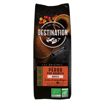 Cafea eco macinata pur arabica Peru, 250g, Destination