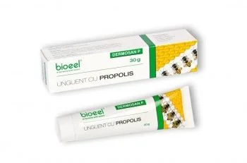 Unguent galbenele cu propolis Dermosan GP, 30g, Bioeel