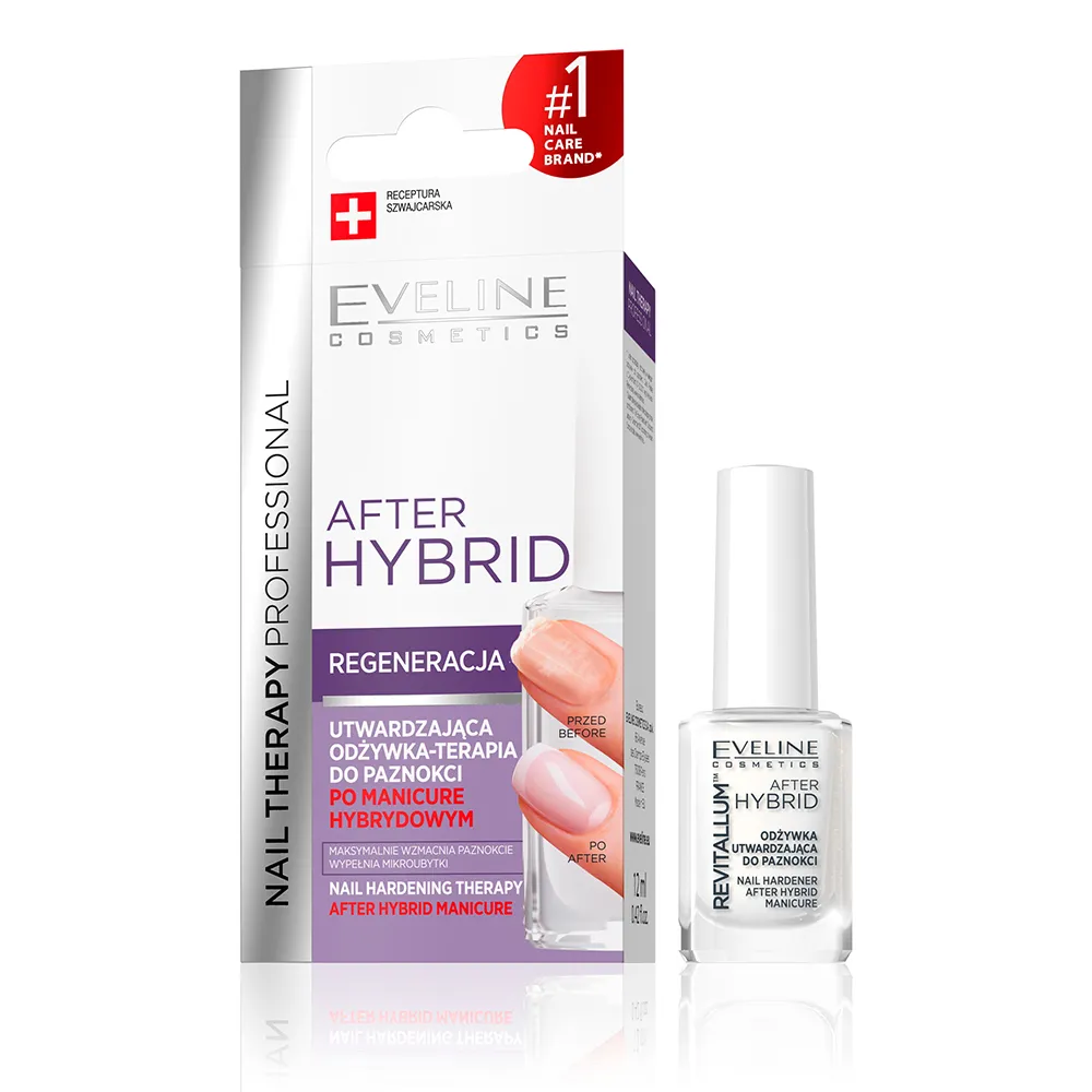 Tratament pentru intarirea unghiilor revitalum after hybrid, 12ml, Eveline Cosmetics
