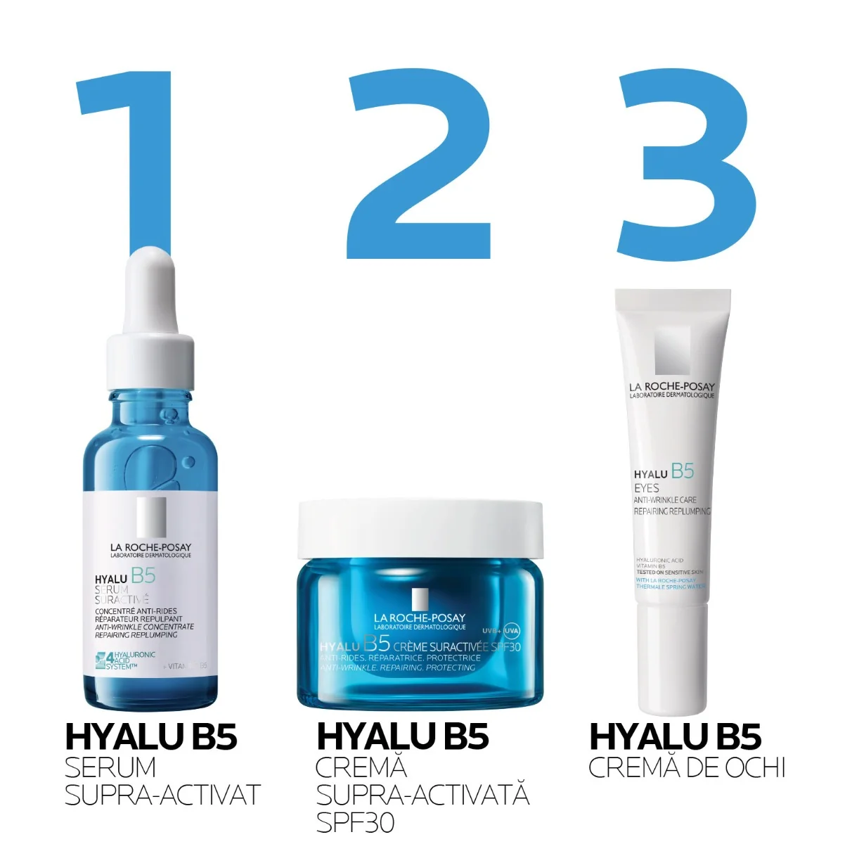 Rezerva crema Supra-Activata cu Acid Hialuronic Hyalu B5, 50ml, La Roche-Posay