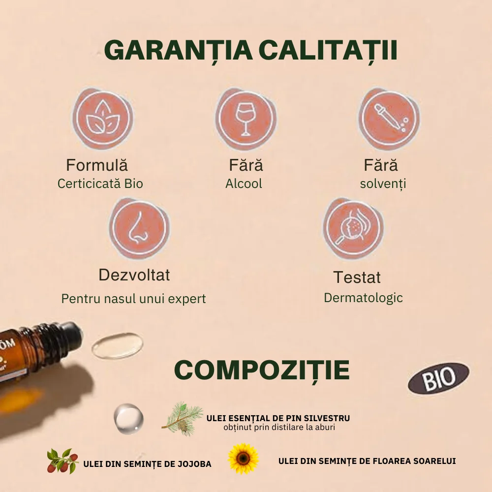 Roll-on cu uleiuri esentiale Energy Bio, 5ml, Pranarom