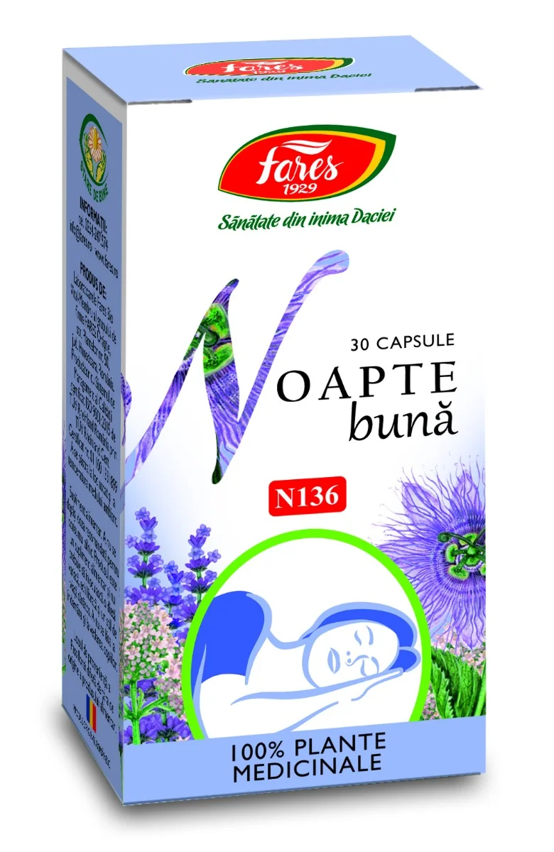 Noapte buna N136, 30 capsule, Fares