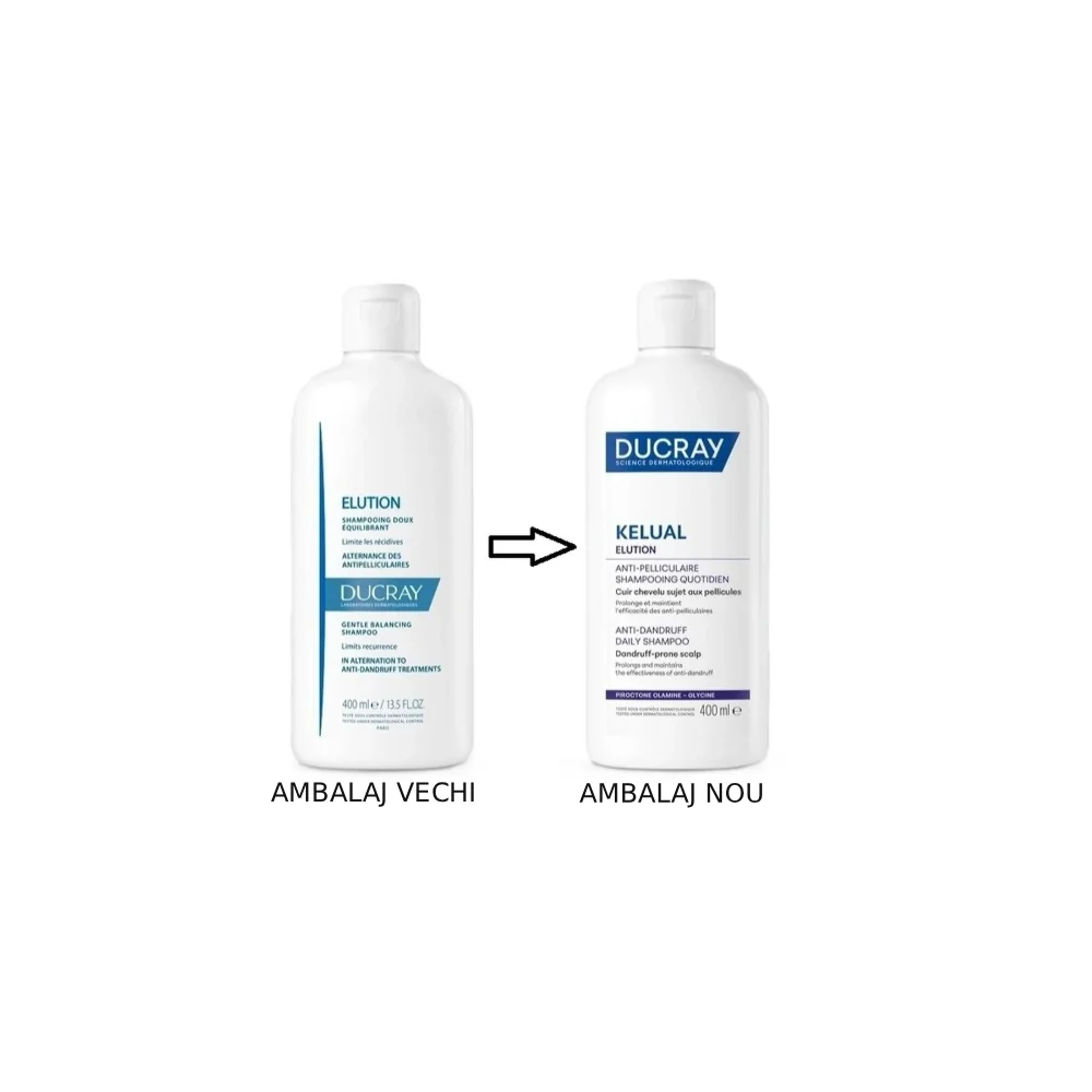 Sampon reechilibrant anti-recidiva Elution, 400ml, Ducray