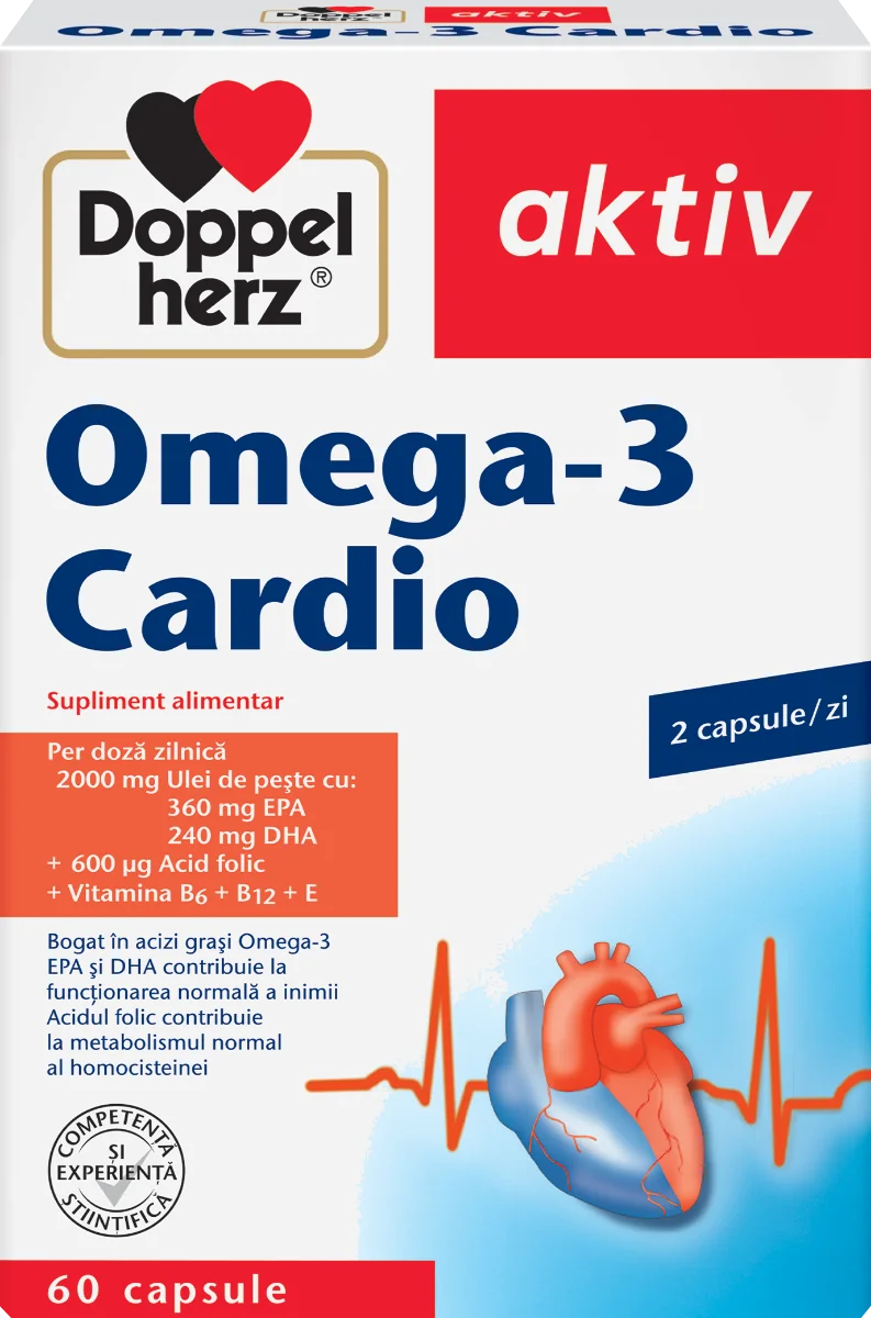 Omega-3 Cardio, 60 capsule, Doppelherz