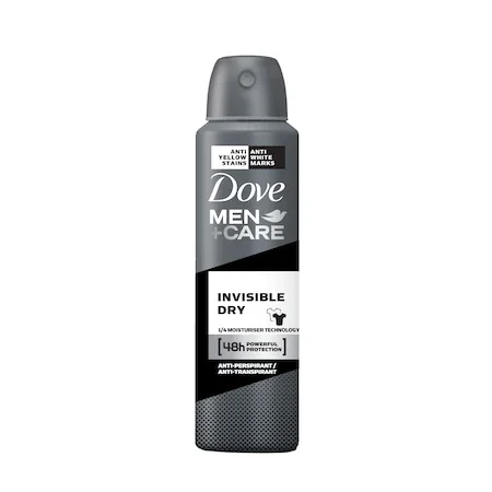 Deodorant spray Men+Care Invisible Dry, 150ml, Dove
