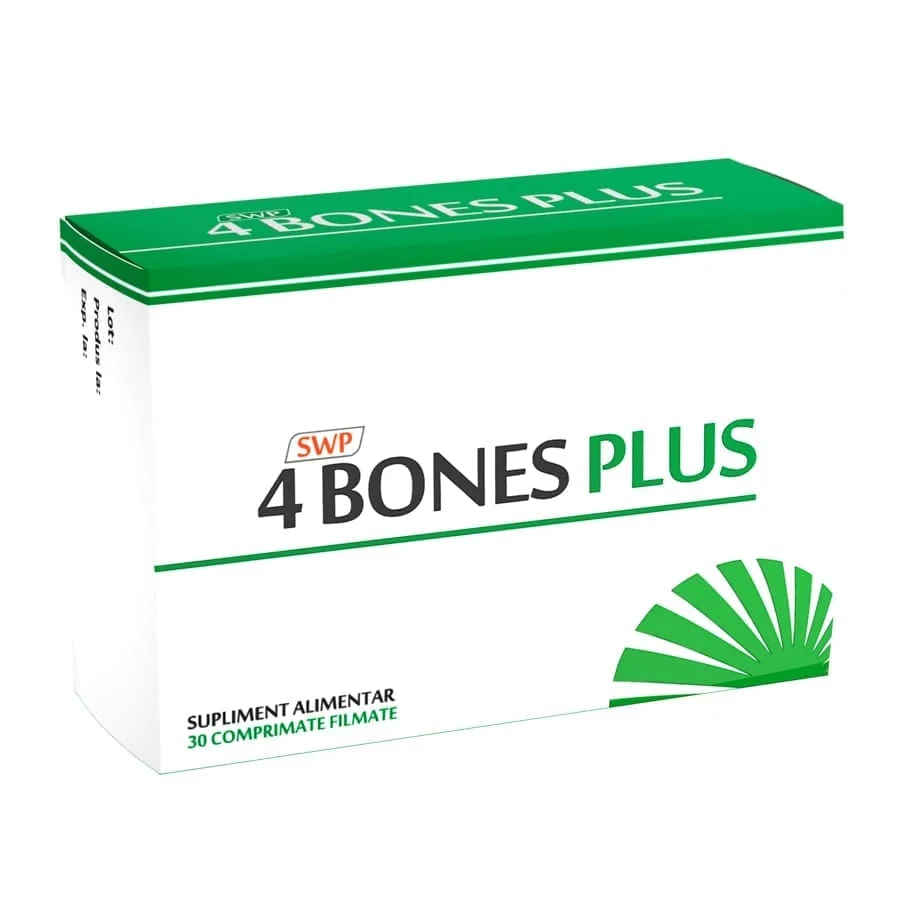 4 Bones Plus, 30 comprimate, Sun Wave Pharma 