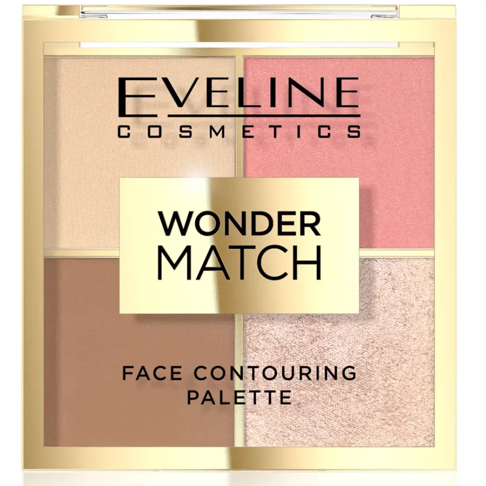 Paleta pentru conturarea fetei Wonder Match NO2, 10.8g, Eveline Cosmetics