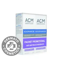 Pachet Sampon anti-matreata moderata Novophane D.S., 2x125ml, ACM