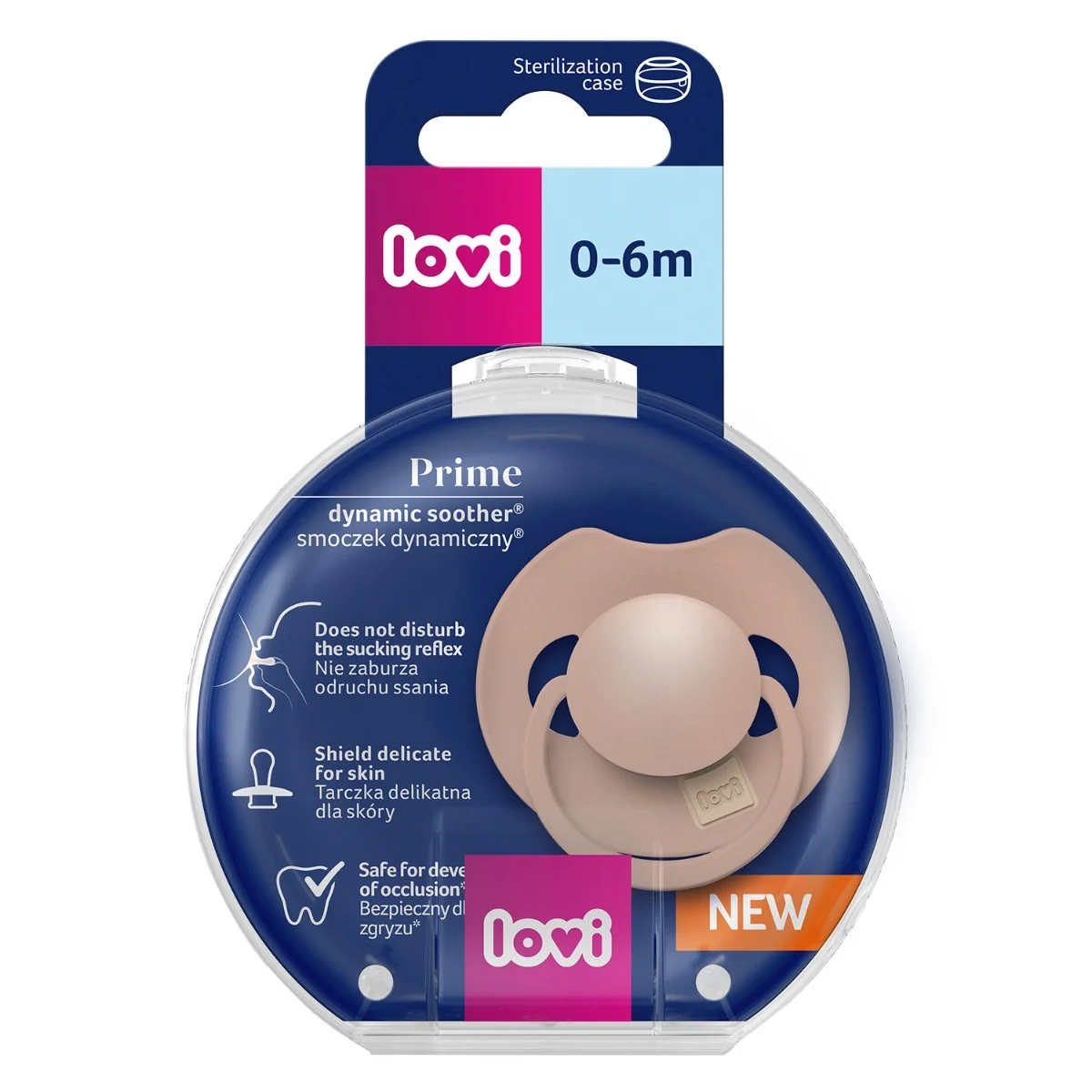 Suzeta din silicon pentru 0 - 6 luni Prime Blush 34/405, 1 bucata, LOVI