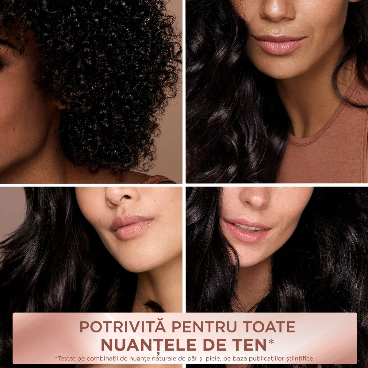 Vopsea de par permanenta fara amoniac Excellence Universal Nudes 1U Black, 192ml, L'Oreal Paris