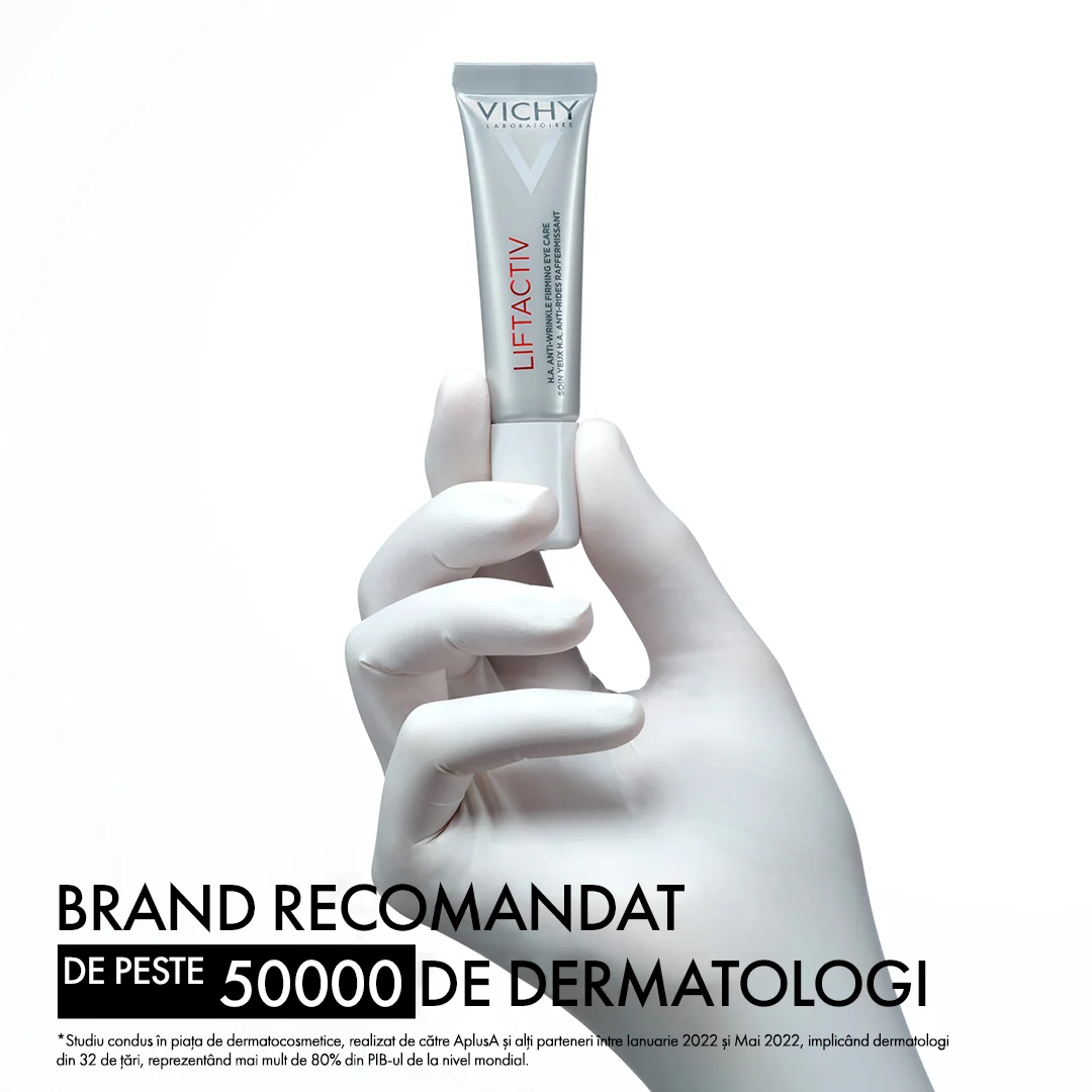 Crema pentru ochi cu efect antirid si fermitate Liftactiv H.A., 15ml, Vichy