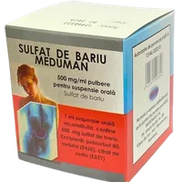 Sulfat de bariu 500mg/ml pulbere pentru suspensie orala, 95g, Meduman