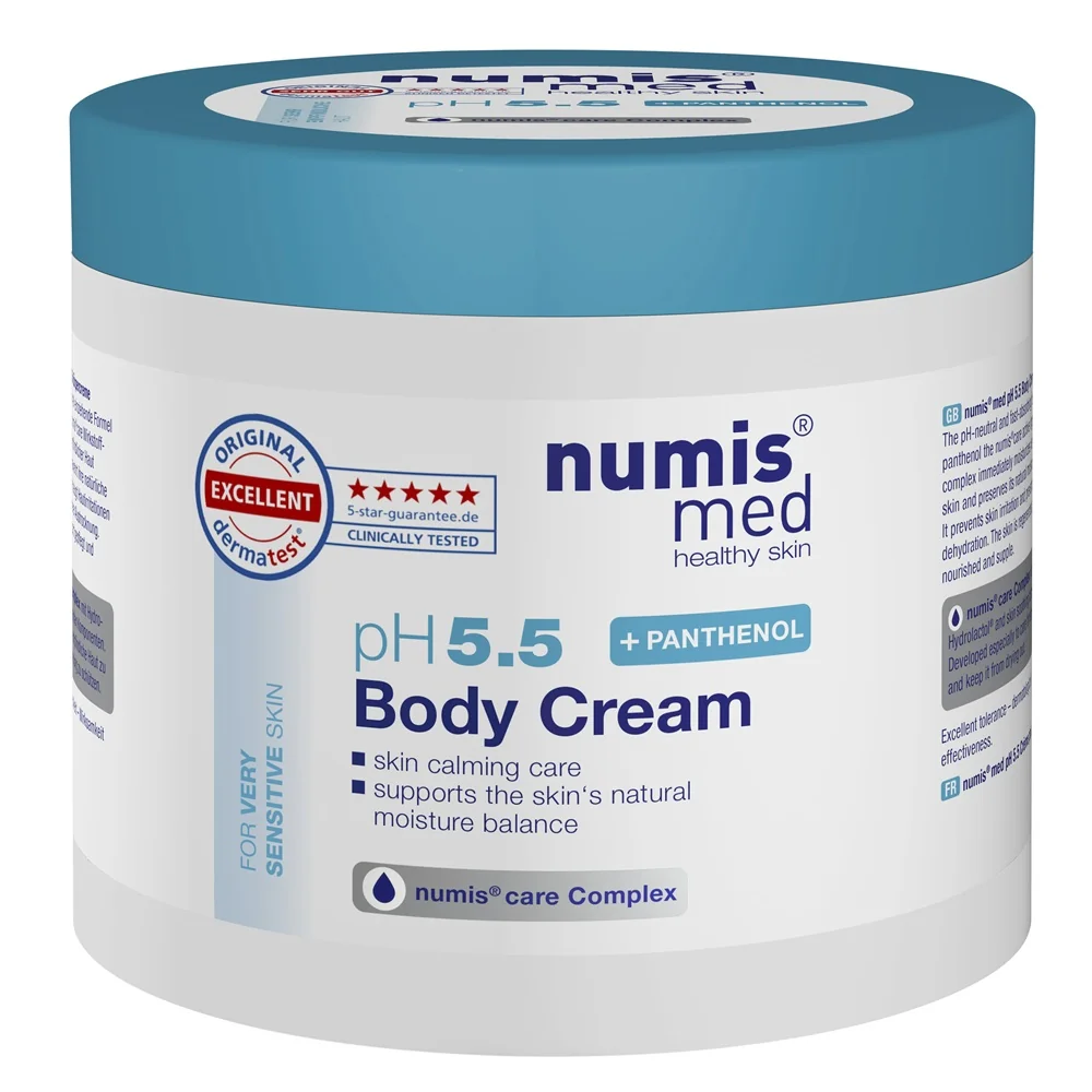 Crema de corp cu panthenol pH 5.5, 400ml, Numismed