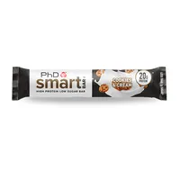 Baton proteic cu biscuiti si frisca Smart Bar Cookies & Cream, 64g, PhD
