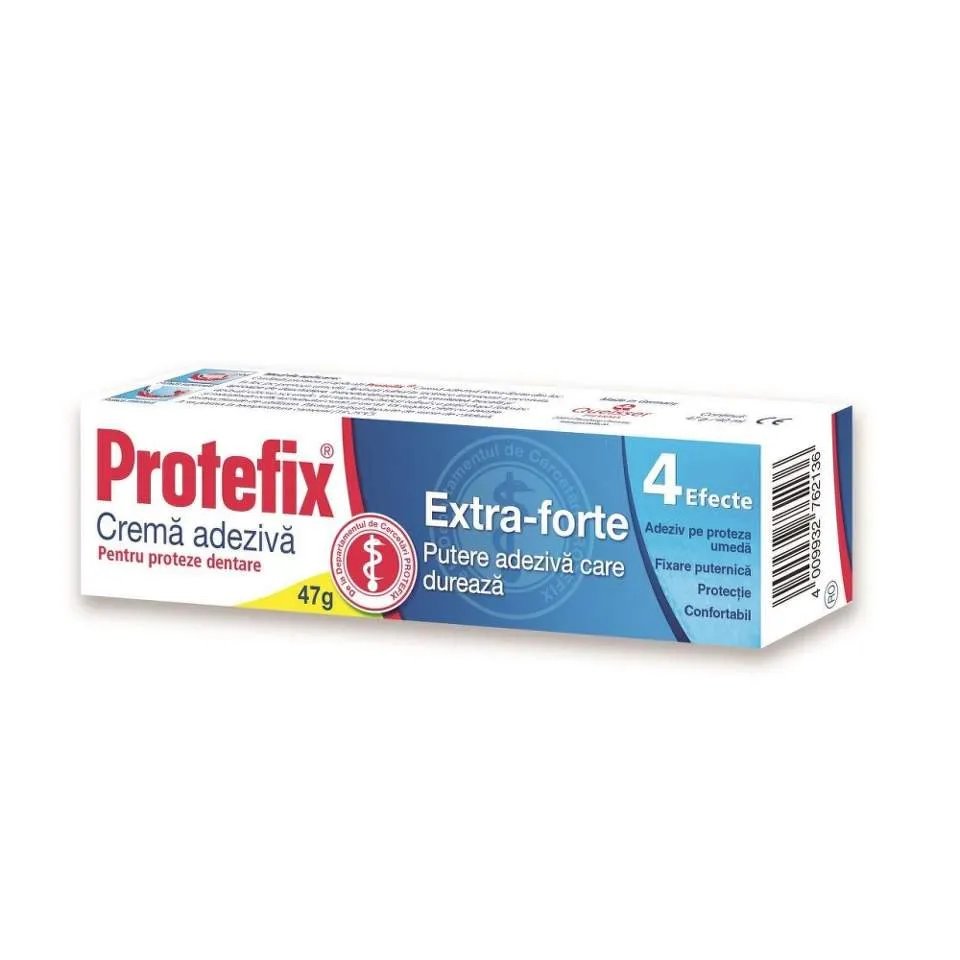 Crema adeziva Protefix Extra-Forte, 47g x 40ml, Queisser Pharma