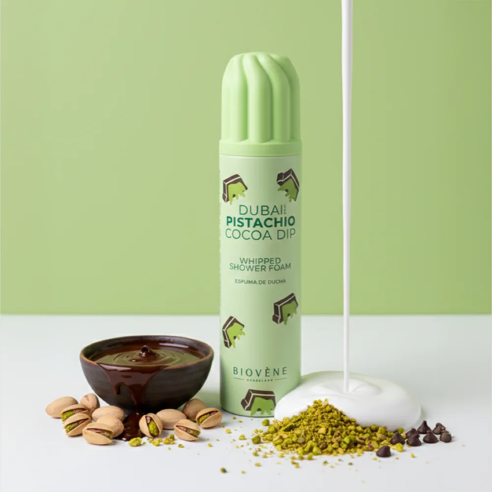 Gel de dus spuma Dubai Pistachio Cocoa Dip, 250ml, Biovene