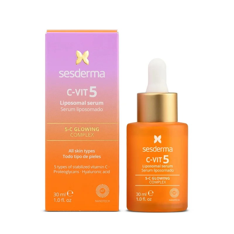 Ser Lipozomal cu 5 tipuri de Vitamina C C-VIT, 30ml, Sesderma