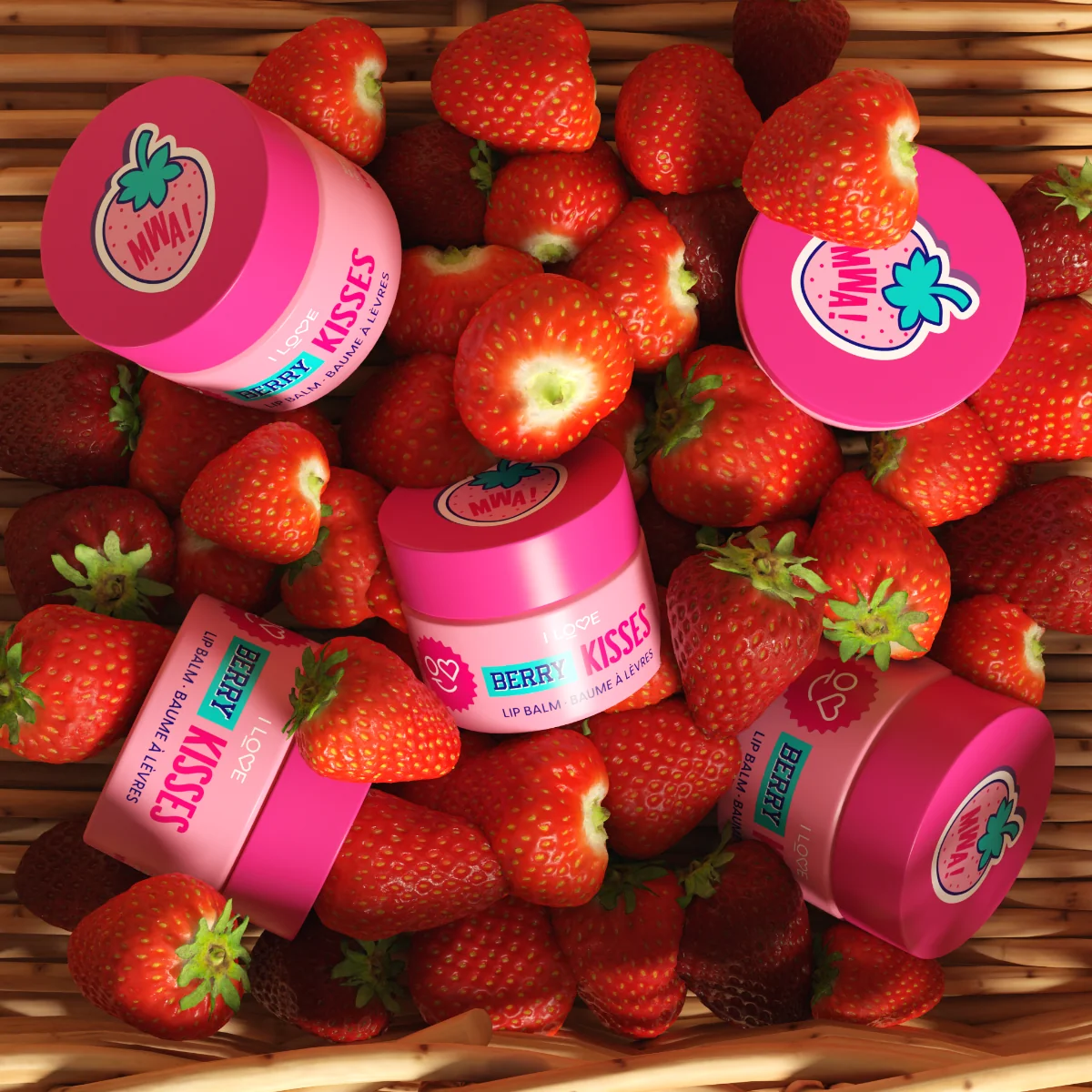 Balsam de buze Berry Kisses, 10g, I Love Cosmetics