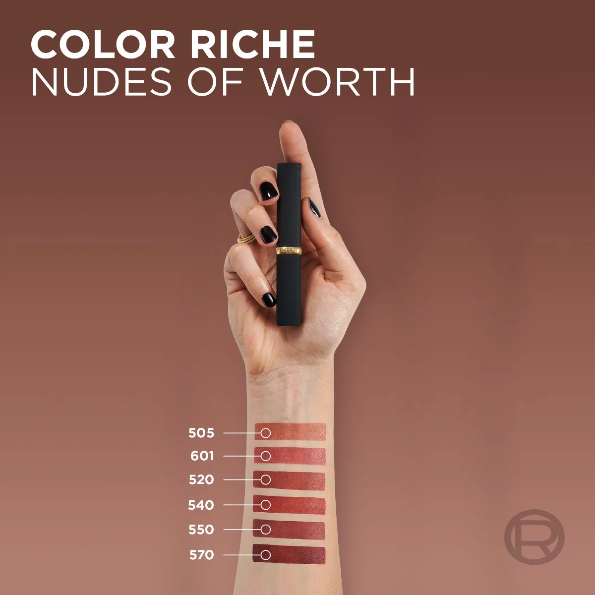 Ruj mat Color Riche Nudes of Worth 540 Le Nude Unstoppable, 4.8g, L'Oreal Paris