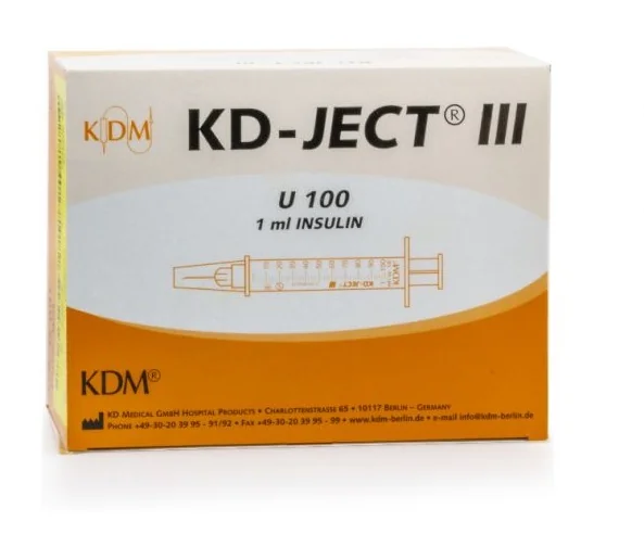 Seringa pentru insulina 100UI 1ml, 1 bucata, KDM