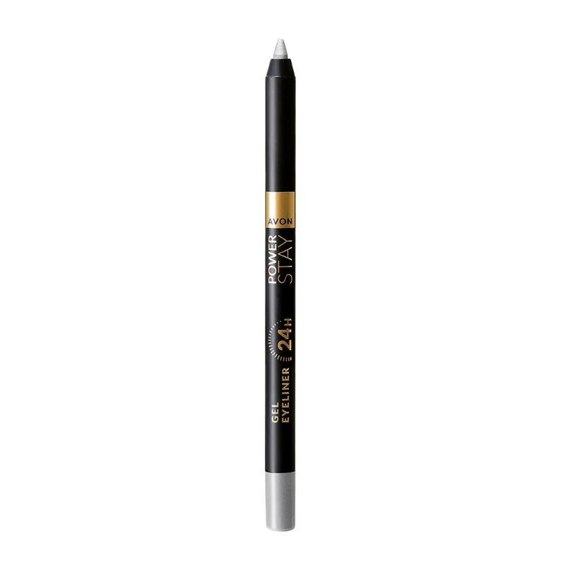 Creion gel pentru contur ochi Power Stay 24h Silver Shimmer, 1.2g, Avon