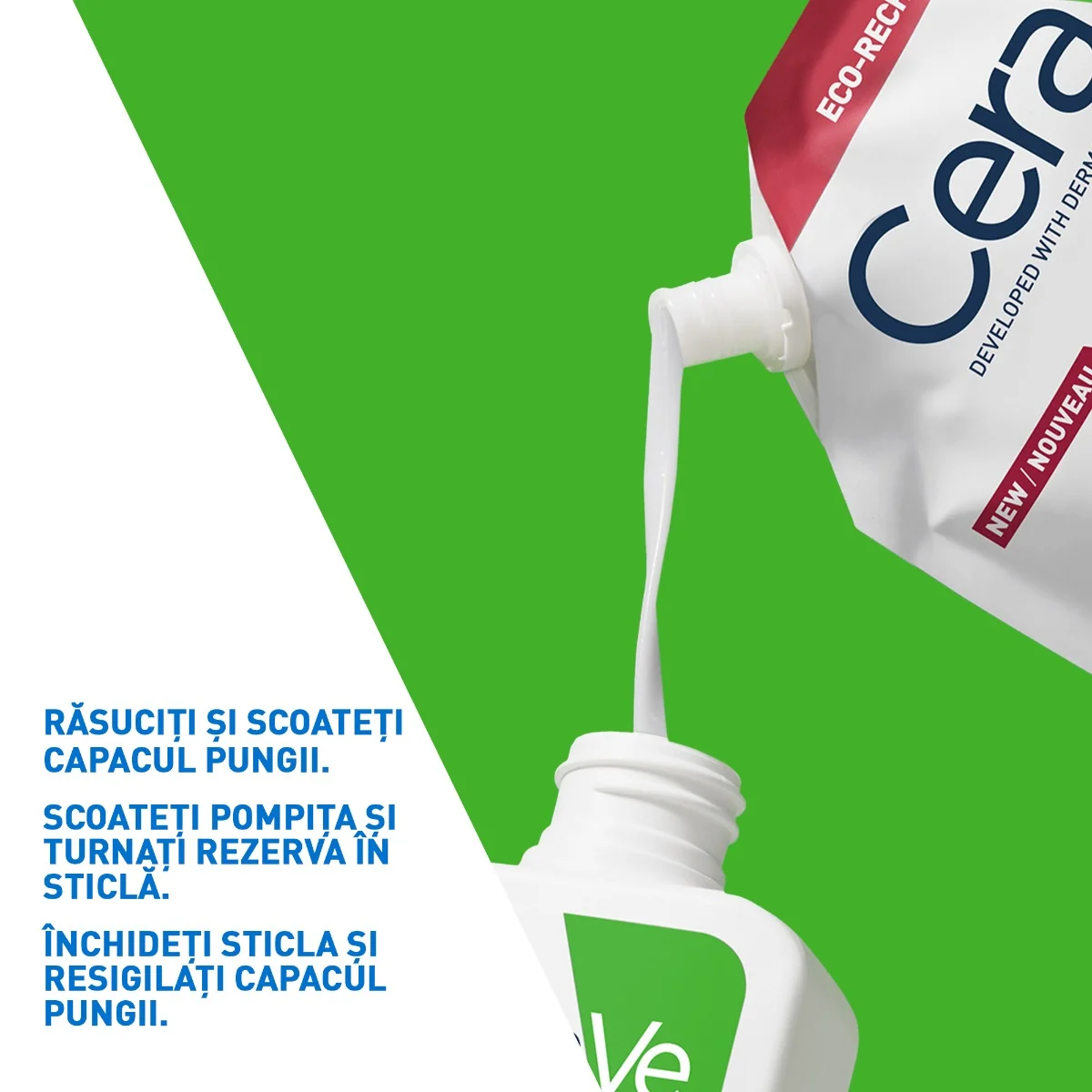 Rezerva Gel de spalare hidratant pentru piele normal-uscata, 473ml, CeraVe