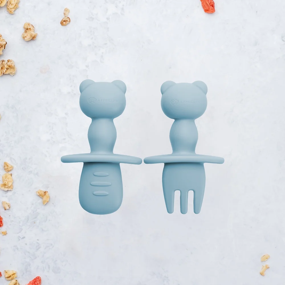 Set tacamuri din silicon The Little Bear Aqua Blue 6 luni+, 1 bucata, Appekids
