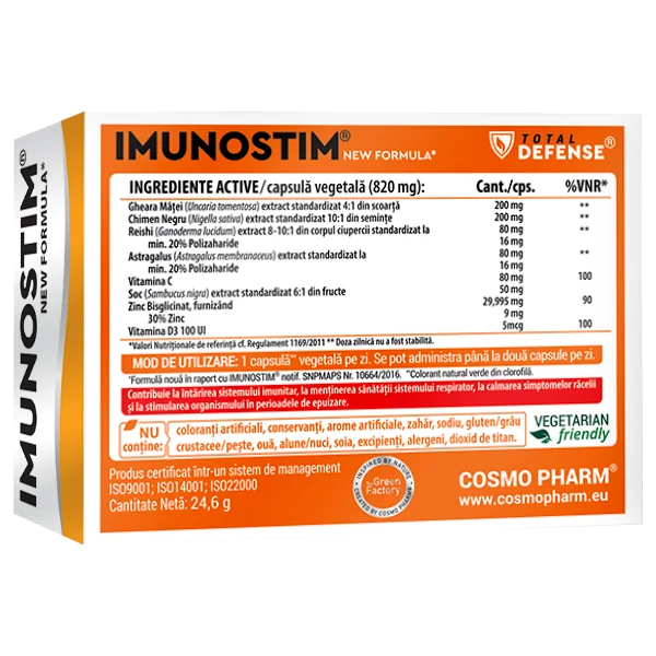 Imunostim, 30 capsule, Cosmopharm