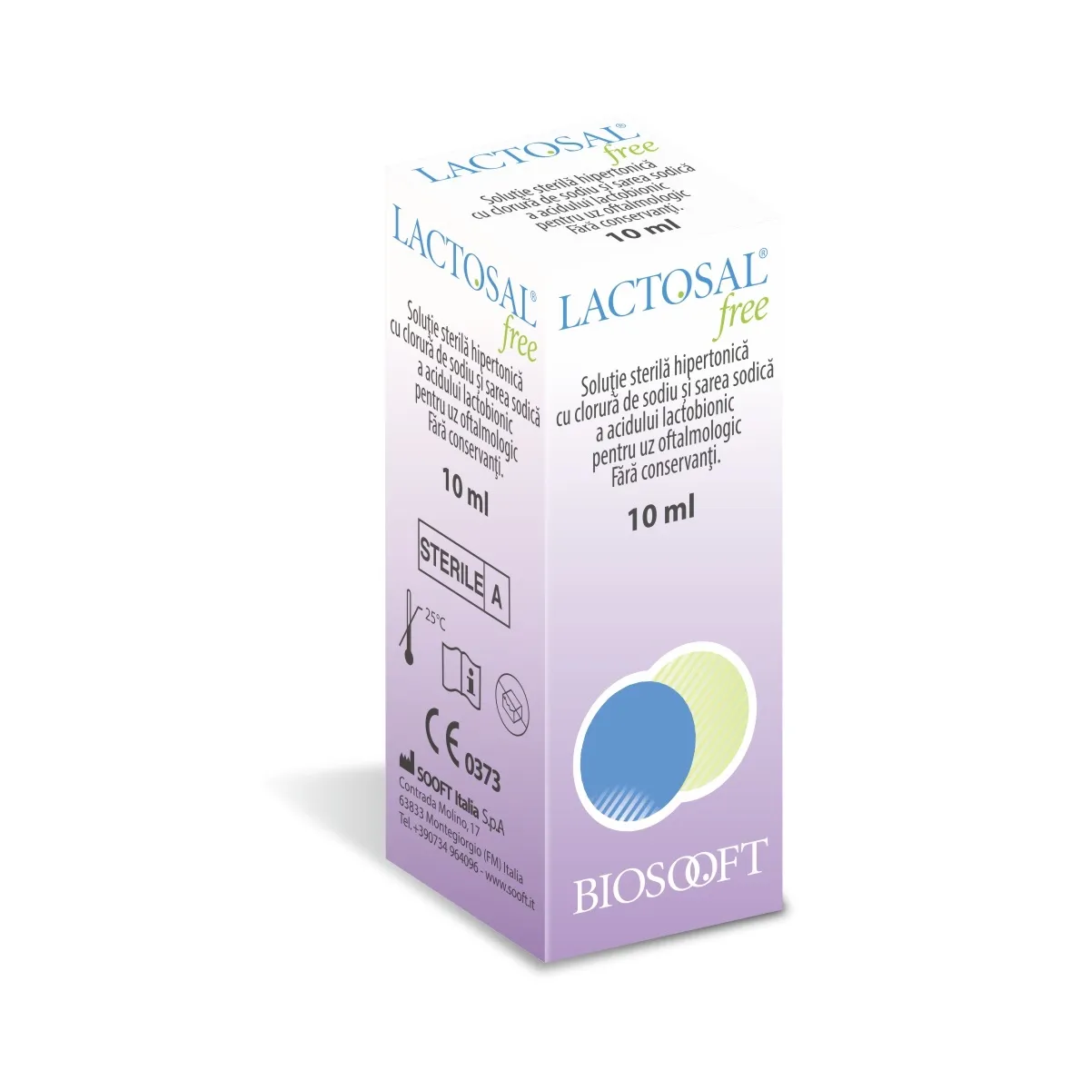 Solutie oftalmica Lactosal Free, 10ml, BioSooft