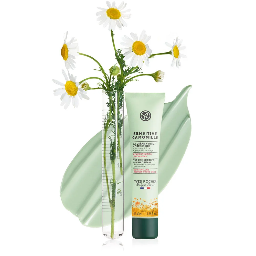 Crema corectoare pentru ten sensibil predispus la roseata, 40ml, Yves Rocher