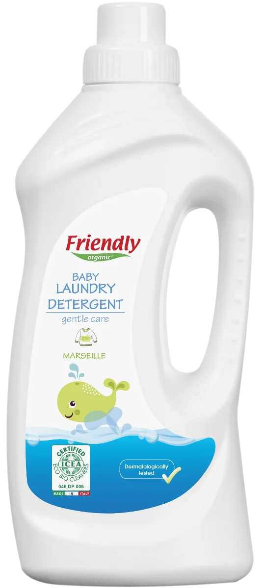 Detergent de rufe pentru bebe Marsilia, 1000ml, Friendly Organic