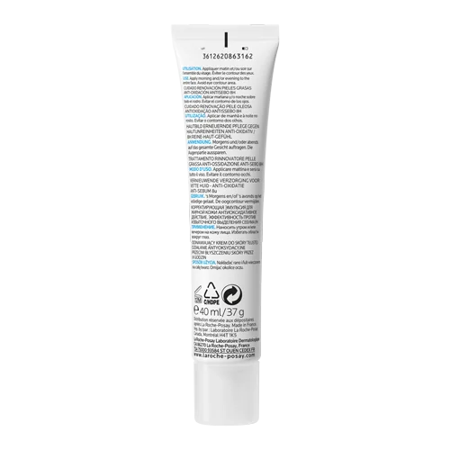 Crema fluida renovatoare pentru ten gras 8h Effaclar K+, 40ml, La Roche-Posay