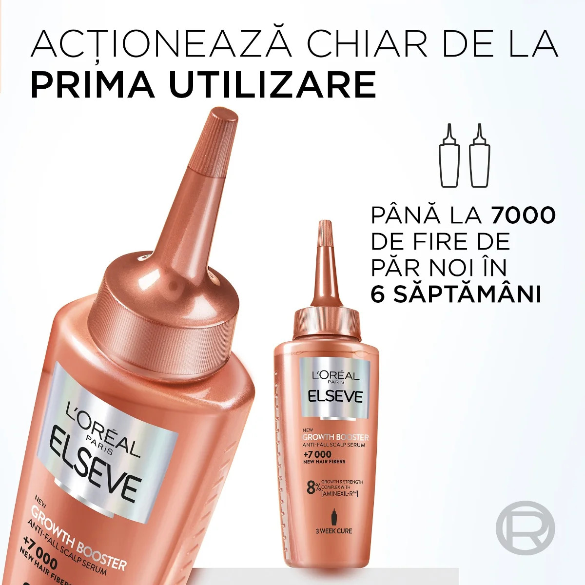 Serum impotriva caderii parului Growth Booster Complex Aminexil 8%, 102ml, Elseve