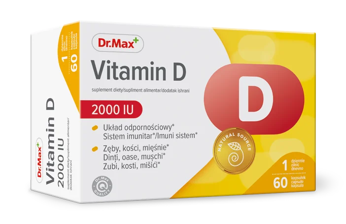 Dr. Max Vitamina D 2000UI, 60 capsule moi