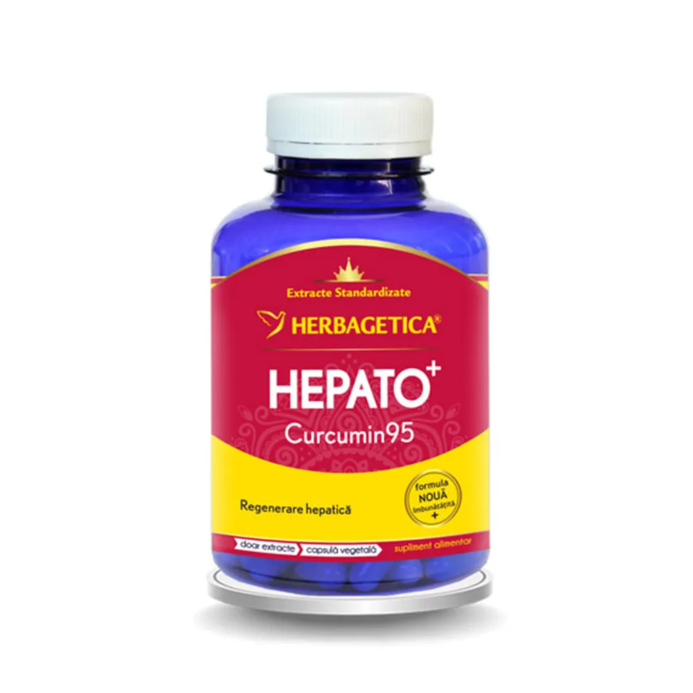 Hepato+ Curcumin95, 120 capsule vegetale, Herbagetica