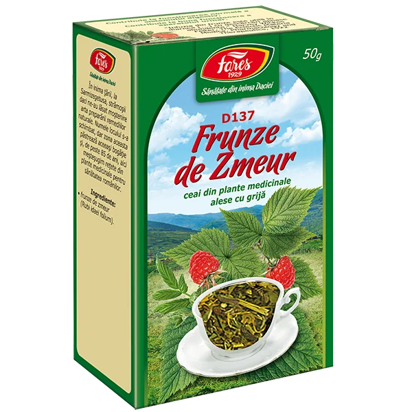 Ceai frunze de zmeur D137, 50g, Fares