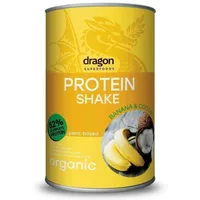 Shake proteic banane si cocos bio, 450g, Dragon Superfoods