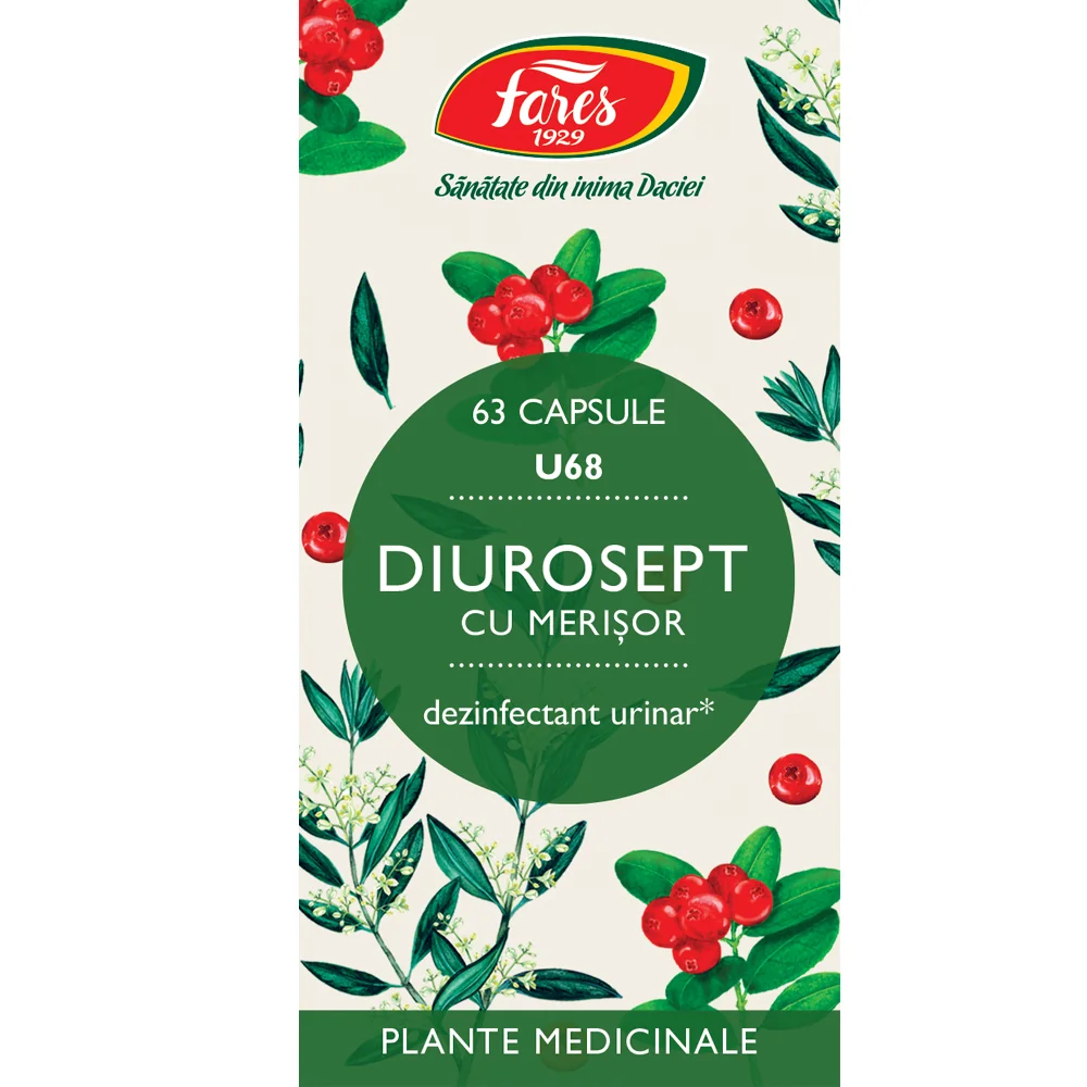 Diurosept U68, 63 capsule, Fares