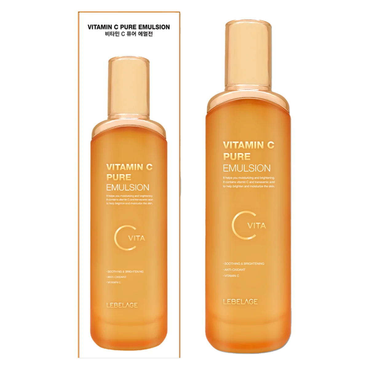 Emulsie pentru fata si gat cu Vitamina C si Acid Tranexamic, 120ml, Lebelage 