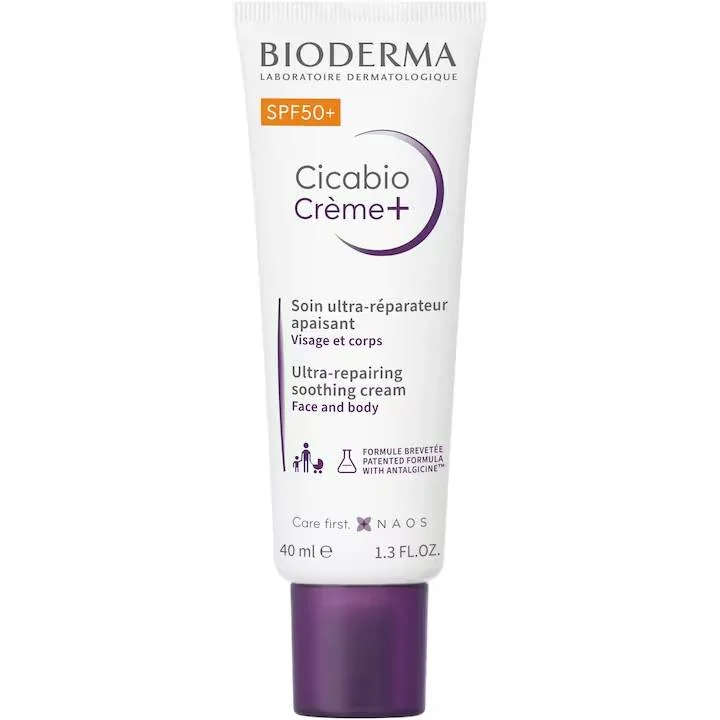 Crema reparatoare SPF 50+ Cicabio, 40ml, Bioderma