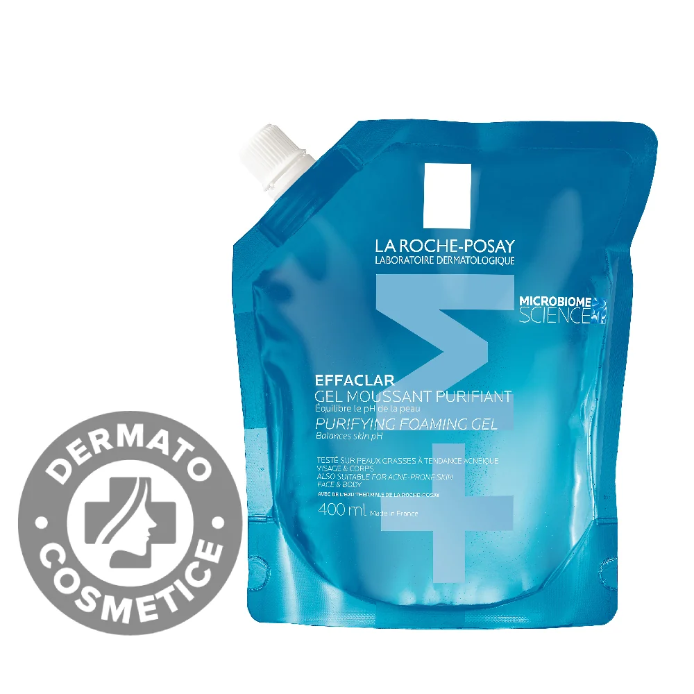 Rezerva gel spumant purifiant +M Effaclar, 400ml, La Roche-Posay