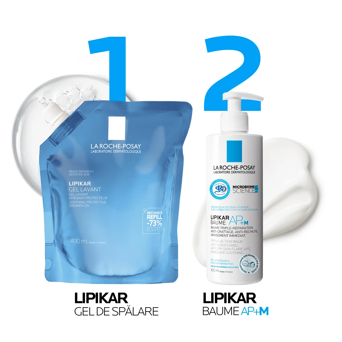 Gel de spalare Lipikar Refill, 400ml, La Roche-Posay