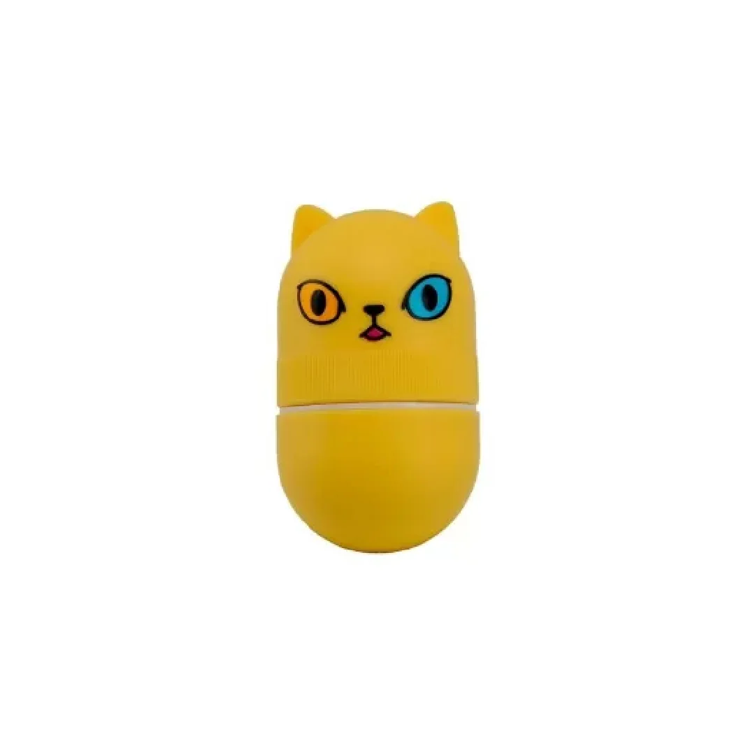 Dispozitiv de masaj facial cu piatra vulcanica anti-sebum Monster Matte Yellow, 1 bucata, Haruen