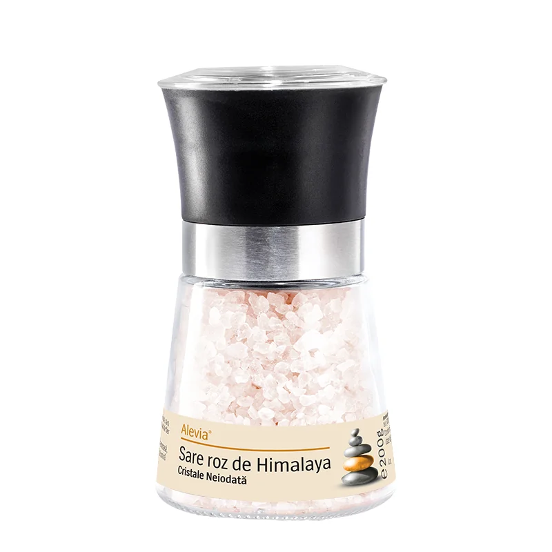 Rasnita cu sare roz de Himalaya cristale neiodata, 200g, Alevia