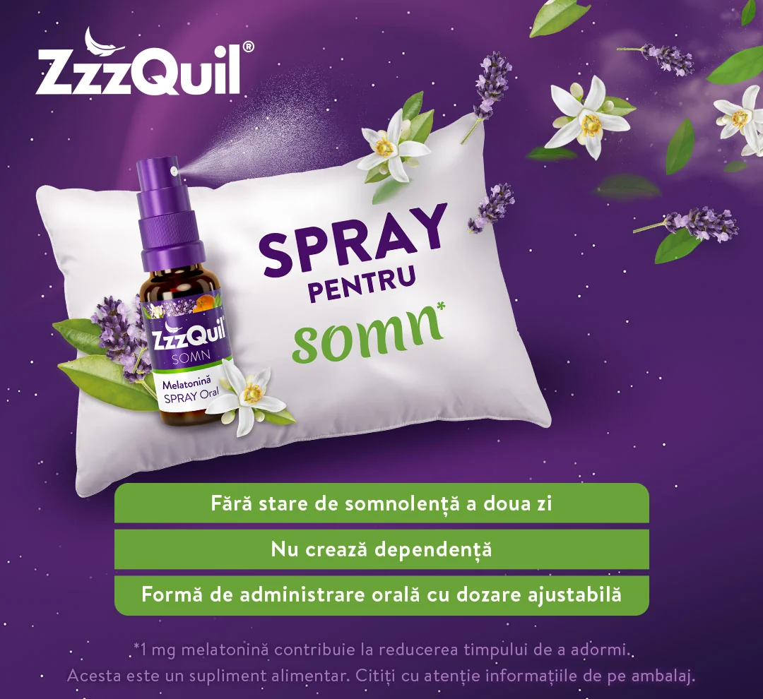 ZzzQuil spray cu melatonina ZzzQuil spray cu melatonina