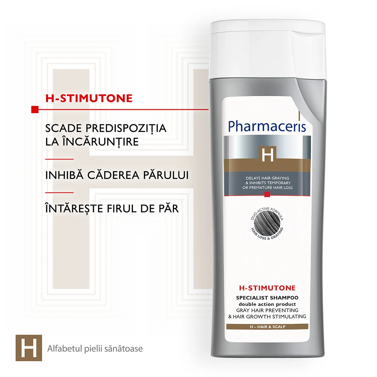 Sampon preventie par carunt si stimularea cresterii parului Stimutone H, 250ml, Pharmaceris
